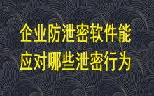 企業(yè)防泄密軟件能應(yīng)對(duì)哪些泄密行為？